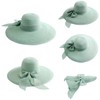 Lanzom Womens 5.5 Inches Big Bowknot Straw Hat Large Floppy