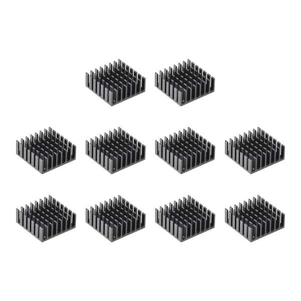 sourcing map Heatsink Cross-Shaped Notches for MOS GPU IC Chip