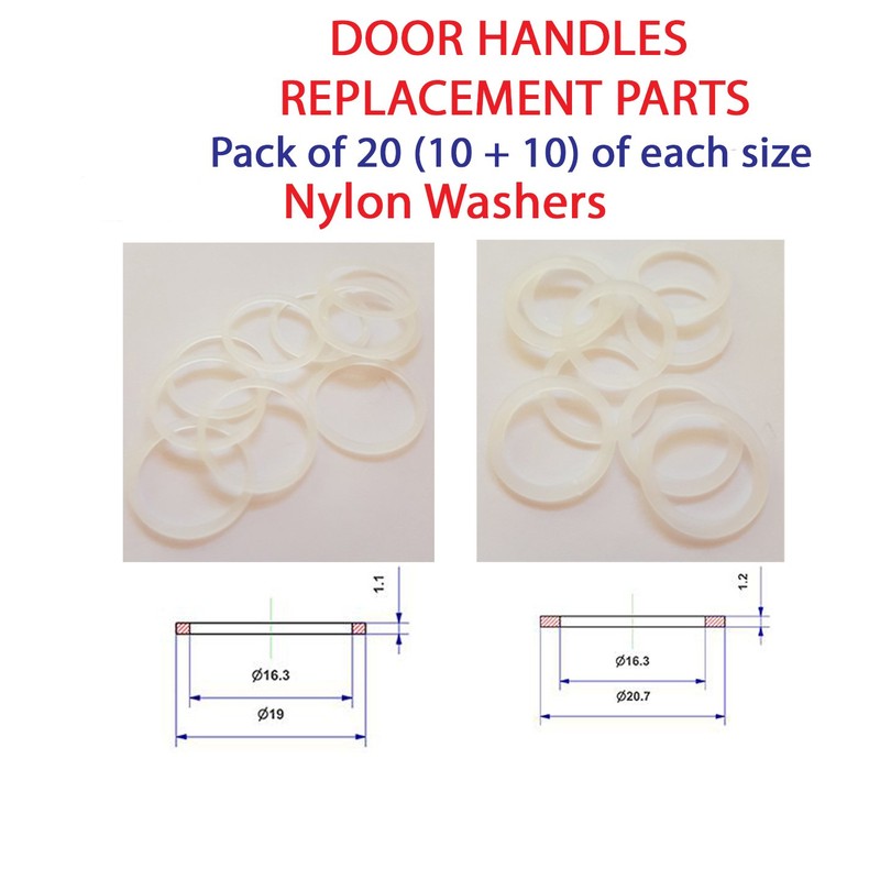 Nylon Washers for Door Handles With 19mm and 20.7mm Diameter