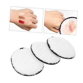 BIUDECO 3pcs Reusable Microfiber Makeup Remover Pads Soft Cloth Wipes for Gentle Face Cleansing Natural and Washable Design for All Skin Types White Oval Shape