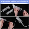 2 Pack 100ml Large Syringes with 100cm Tube for Oil