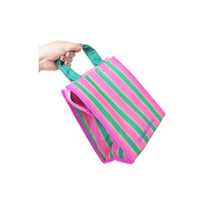 OSAMU GOODS Lunch Bag, Pink Square M, Friends OGA-2500