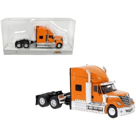 DCD 2010 International Lonestar Truck Tractor Orange 1/87 (HO) Scale Model Car by Brekina