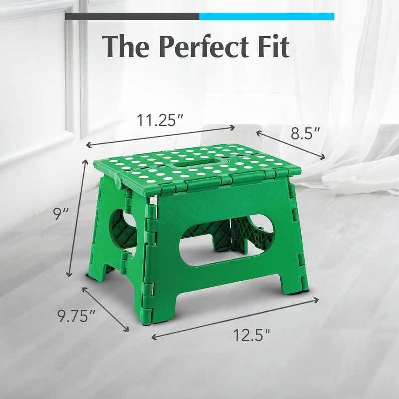 Handy Laundry Folding Lightweight Step Stool - Sturdy Enough to