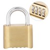 4 Dail Digit Rust Proof brass Password Lock Combination Padlock