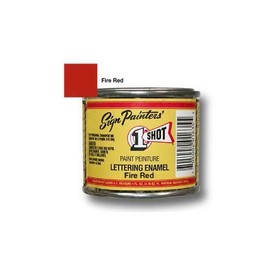 1 Shot Pinstriping Paint Fire Red One Shot 1/2 Pt