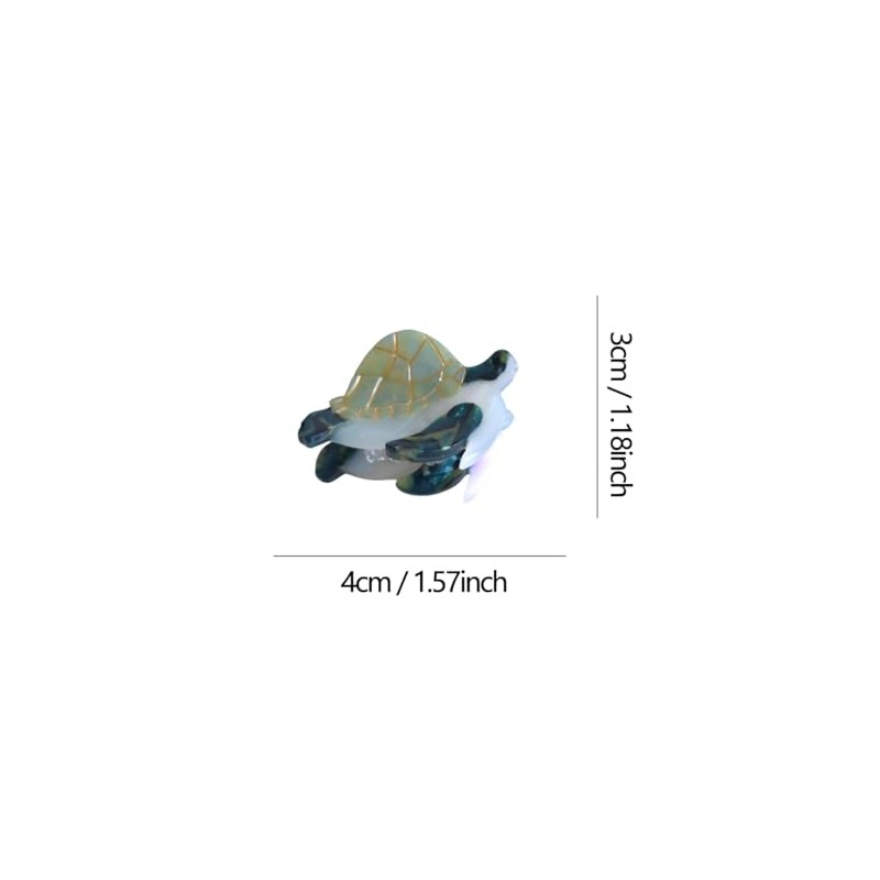 Mini Turtle Hair Clips,Novelty Acetate Hair Clip,Mini Acetate Claw Clips