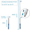 Telescoping Pickup Tool Magnetic Pole with 3 Hooks, 10 FT