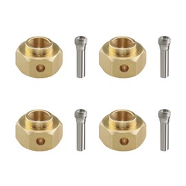 SING F LTD 4Pcs RC Hex Adapter 12 mm Hex Wheel Hubs Connector Hex Adaptor Kits Compatible with 1/10 RC Crawler TRX-4 Thickness 6mm