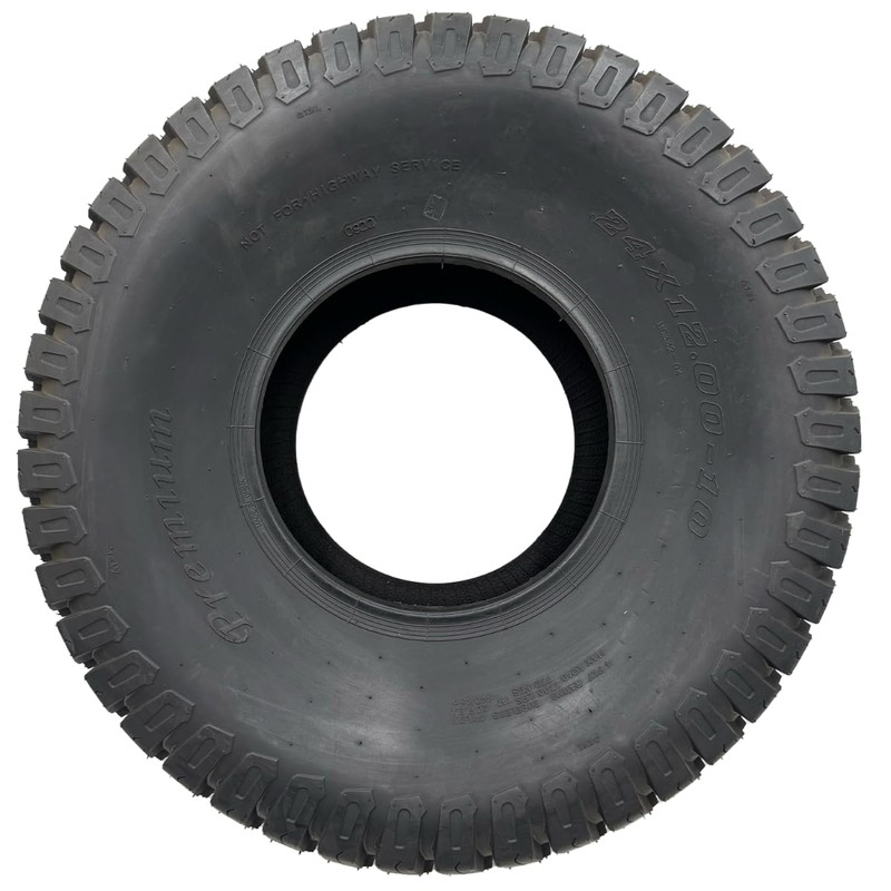 Hoosier Wheel 24x12.00-10 4 Ply Turf Tire (Compatible with 022-4005-50