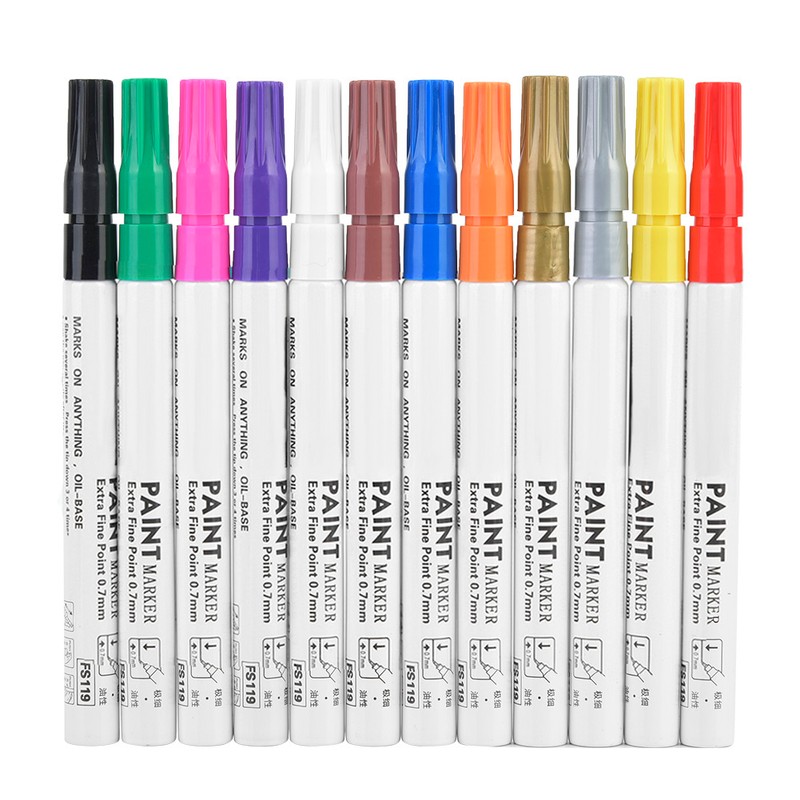 Popular Needle Tube Small Paint Pen White Graffiti Marker Complementary