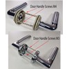 M3 Door Handle Screws SILVER with Bolt Connecting Sleeve Male