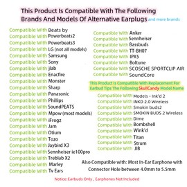 Silicone Eartips Fit for Inner Hole from 4mm-5.5mm Earphones Earbuds Replacement Ear Tips Earbud Tips Earbud Replacement Tips Ear Bud Replacement Pieces Silicone Earbud Covers Gray/Red 9 Pairs SML