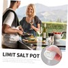 GRIRIW 1 PC Beige Limit Salt Jar Bottle Limit Salt