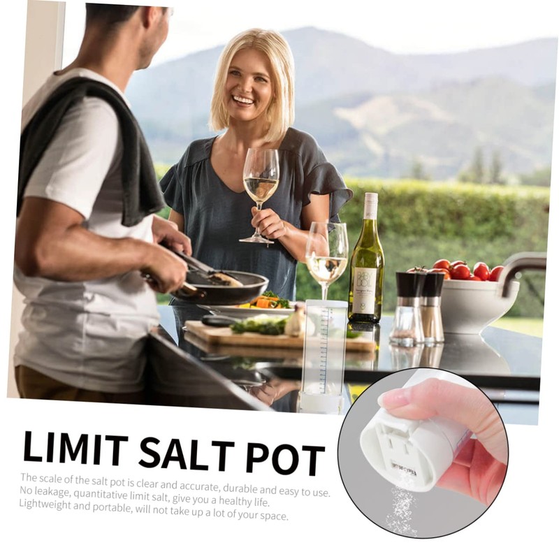 GRIRIW 1 PC Beige Limit Salt Jar Bottle Limit Salt