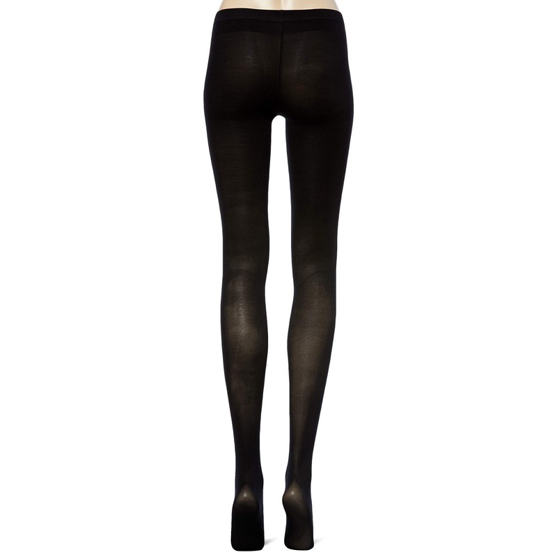 Gunze SABRINA Women's Tights, Beautiful Sheer, Deep Black, Anti-pilling, 50