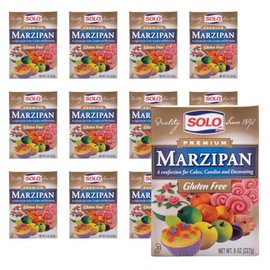 SOLO Marzipan, 8oz (Pack of 12) | Gluten-Free, Kosher Certified