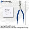OdontoMed2011 Stainless Steel Split Ring Jewelry Plier, Round Handle, 5-Inch