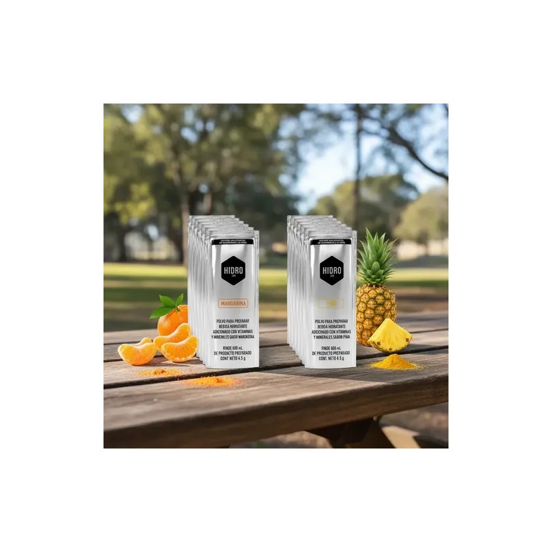 Bebida Hidratante Polvo Hidro 220 Paq 10 Sobres600ml Surtido