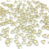Gold Triangle Shaped Hotfix Nailhead 6x6mm 100pc