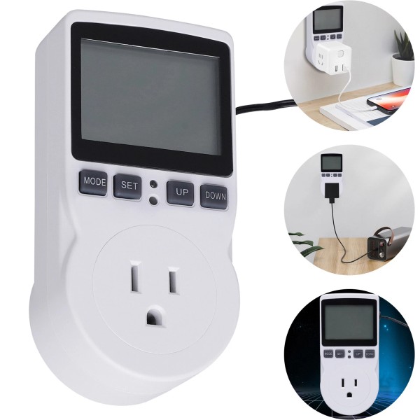Unbranded LED Display Thermostat Plug Temp Controller Outlet Heater Cooler