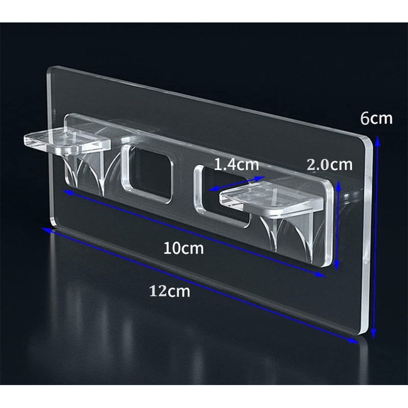12PCS No Drill Shelf Support Pegs, Adhesive Shelf Bracket, Shelf