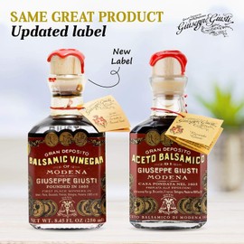 Giuseppe Giusti - Gran Deposito Aceto Balsamico Di Giuseppe Giusti Moderna - Italian Balsamic Wine Vinegar 8.45 fl.oz. (250ml) - Pack of 2