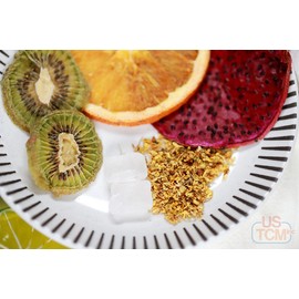 Mixed Fruit Flower Tea || RedDragonFruit-Tangerine-Kiwi-Osmanthus 3 Packs