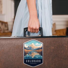Denver, Colorado State Travel Sticker Sticker Decal Notebook Car Laptop 4"x5.5" (Color)