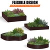 ITEVE.GD 40"x6" Steel Lawn Edging, 5-Pack Metal Landscape Edging Strips,Hammer-in