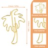 Small Paper Clips, 50PCS Gold Paperclips Cute Palm Tree Shaped