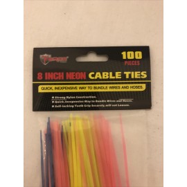 Max Force 8" Neon Cable Ties  (2221237)
