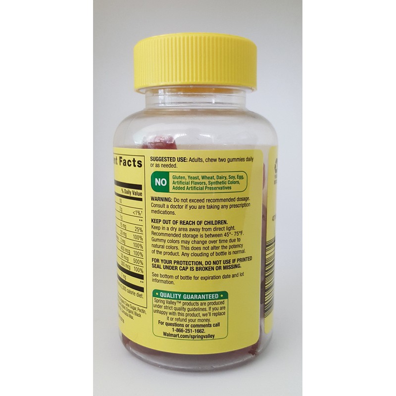 Spring Valley B Complex Supplement Energy Metabolism Support, 70 Vegetarian