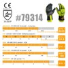 Intra-FIT Rescue 79314 Extrication Gloves Impact, Tear/abrasion/Puncture/Cut Protection, Super Dexterity