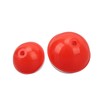 50PCS Ball Shaped Fishing Float Plastic White Red 2 Specifications