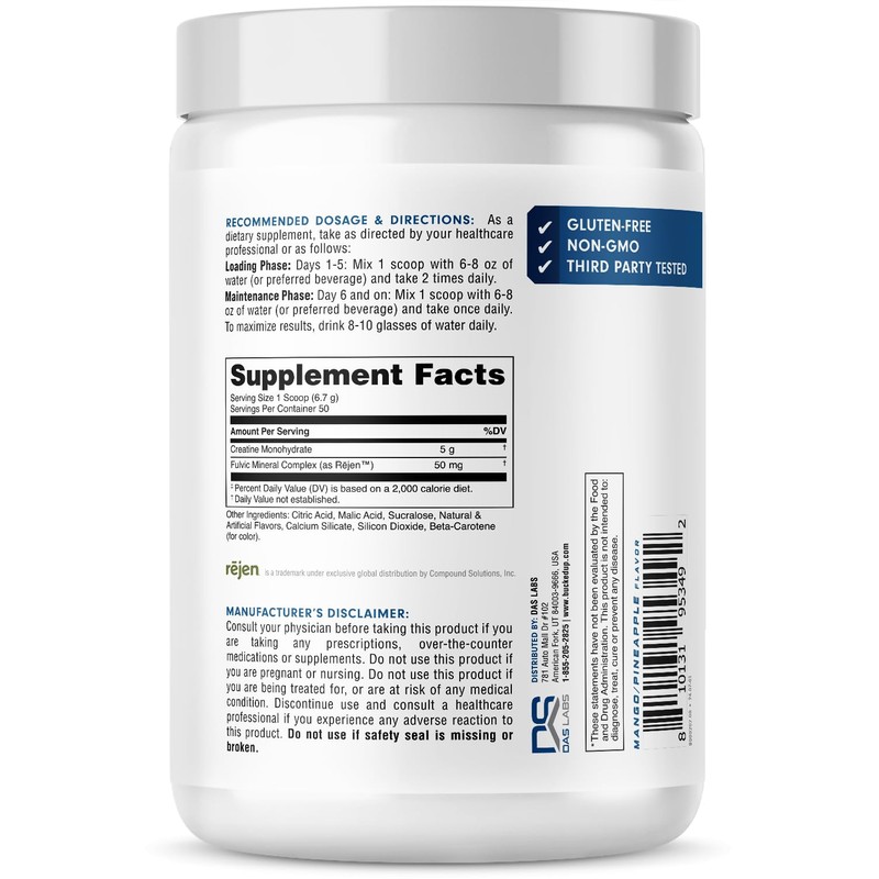 Bucked Up Mango Pineapple Creatine for Women and Men -