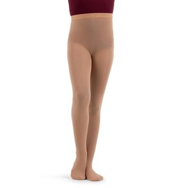 N14 Capezio Hold & Stretch Footed Dance Tights Suntan Adult XXL