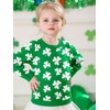 Infant St. Patrick's Irish Clover Shamrock Knitted Pullover Clover Sweater