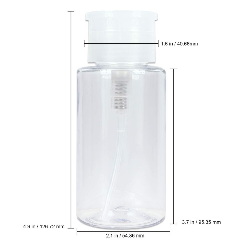 Beauticom Professional No Wording Labeled Push Down Liquid Pumping Empty