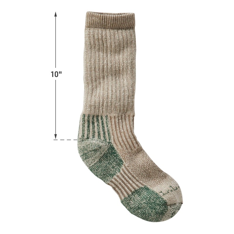 L.L.Bean Men's Elle Bean Boot Socks, dark khaki