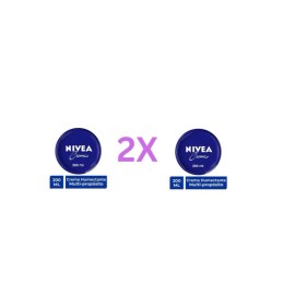 NIVEA 2X Crema corporal NIVEA creme humectante de larga duración con vitamina E 200 ml