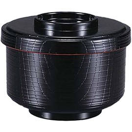 Fukui Craft Ohitsu Mini Straight Grain Split Rice Made in Japan Black (Vermilion)