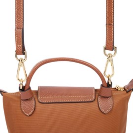 Gastinsave 2-Pack Purse Straps Kit Replacement with Multi-Pocket Waterproof Handbag Organizer Insert Compatible with Mini Longchomp Tote Bag