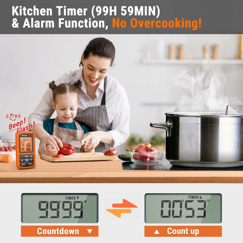 ThermoPro TP20S Wireless Remote Digital Cooking Food Meat Thermometer BBQ