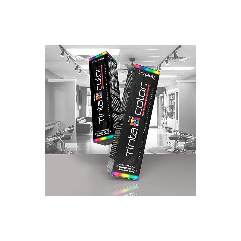 Loquay Tinte Semi Permanente Tinta Color, Turquesa, 120 g