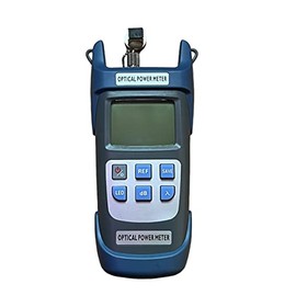 FIBAsource Optical Power Meter Back Light LCD Display Fibre Optical Power Meter with FC/SC Connector Measuring Scope: -70dBm - 10dBm