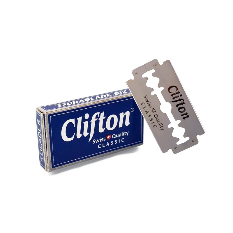 100 Clifton Classic Razor Blades Replacement Blades for Safety Razors