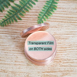 MICAIKEM 1Inch/25mm Copper Blanks 3mm Thick Round Ball Markers Coin Tags Finished Supper Thick for Engraving and Metal Stamping. Pack of 10