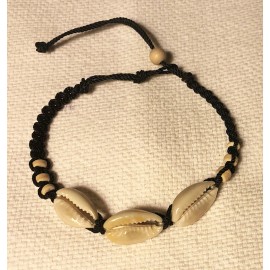 Hawaiian Gifts Sea Shell Cowrie Wooden Bead Woven Rope Bracelet Fashion Hawaiian Jewelry Hawaii