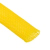 sourcing map Expandable Sleeving,1 3/16-inch 25ft Cable Sleeve, Yellow